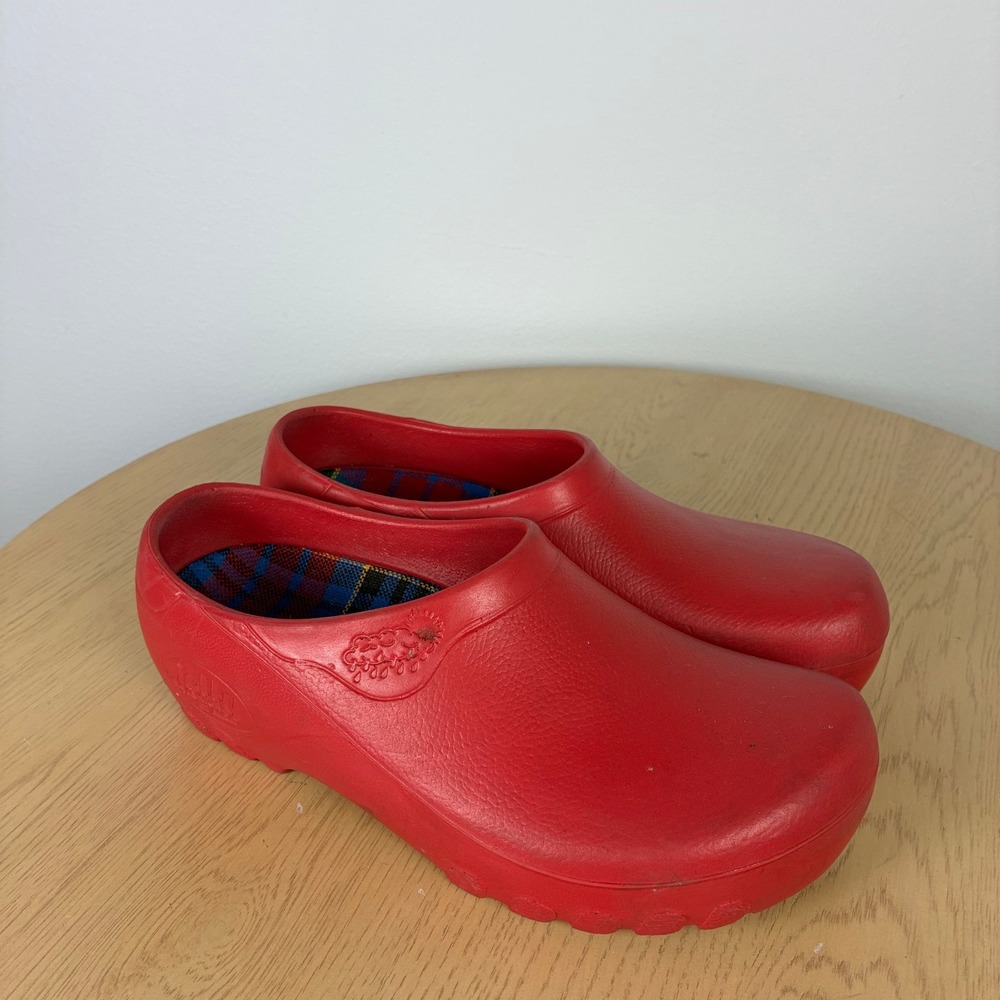 Jolly by Alpro Garden Clogs Womens 7 Plaid Retro Fall Comfort Retro Preppy